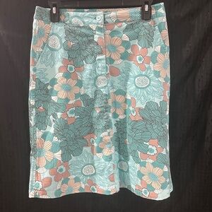 Floral Patterned Women's Pencil Skirt